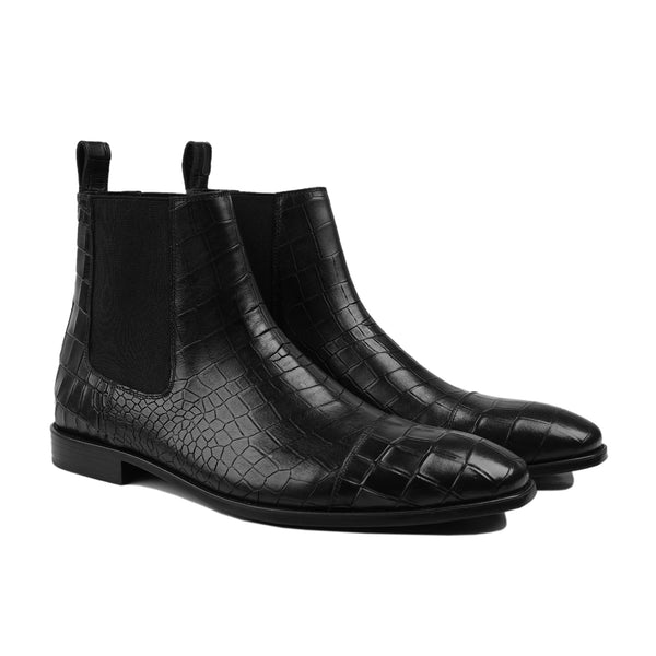 Wiltz - Black Calf Leather Chelsea Boot