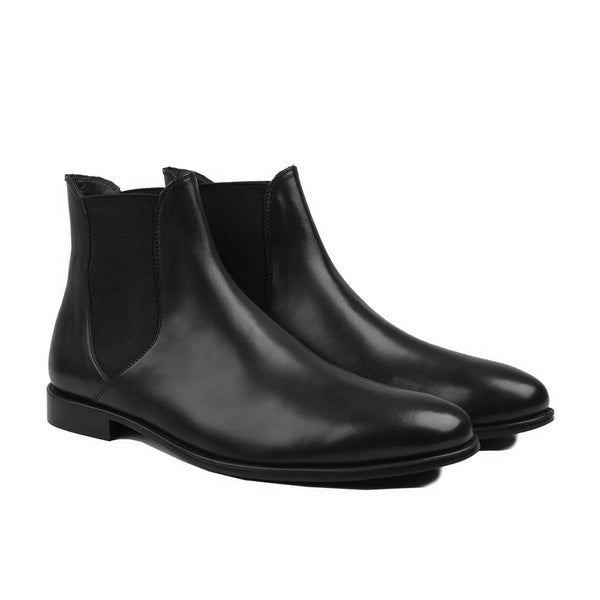 Rinji - Men's Black Calf Leather Chelsea Boot