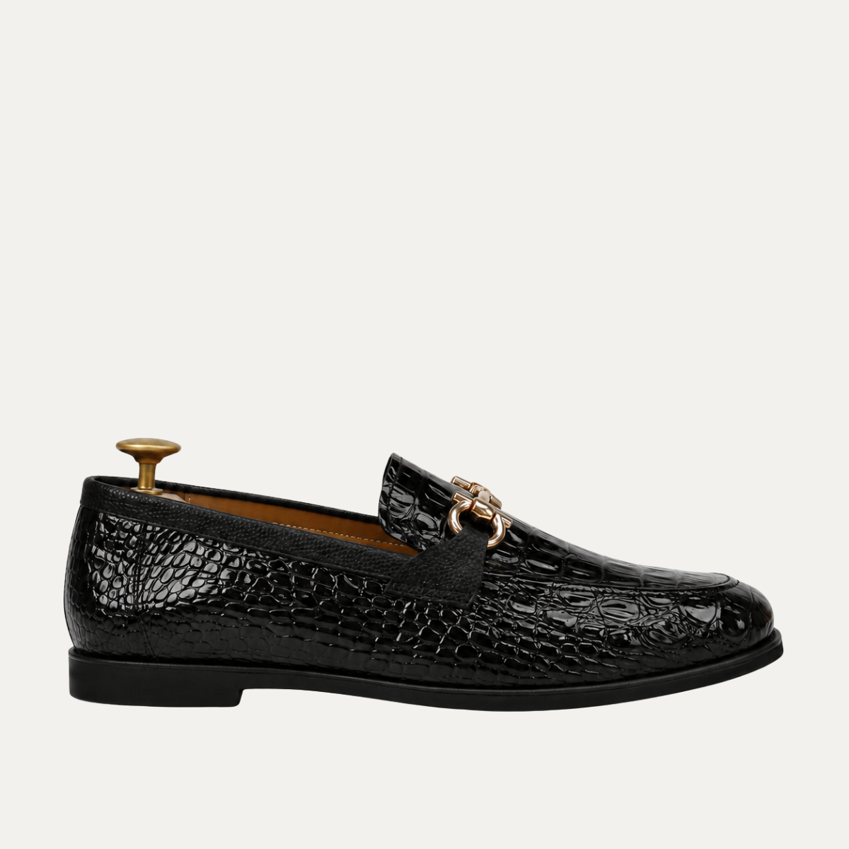Arvo - Men's Black Patent Leather Loafer