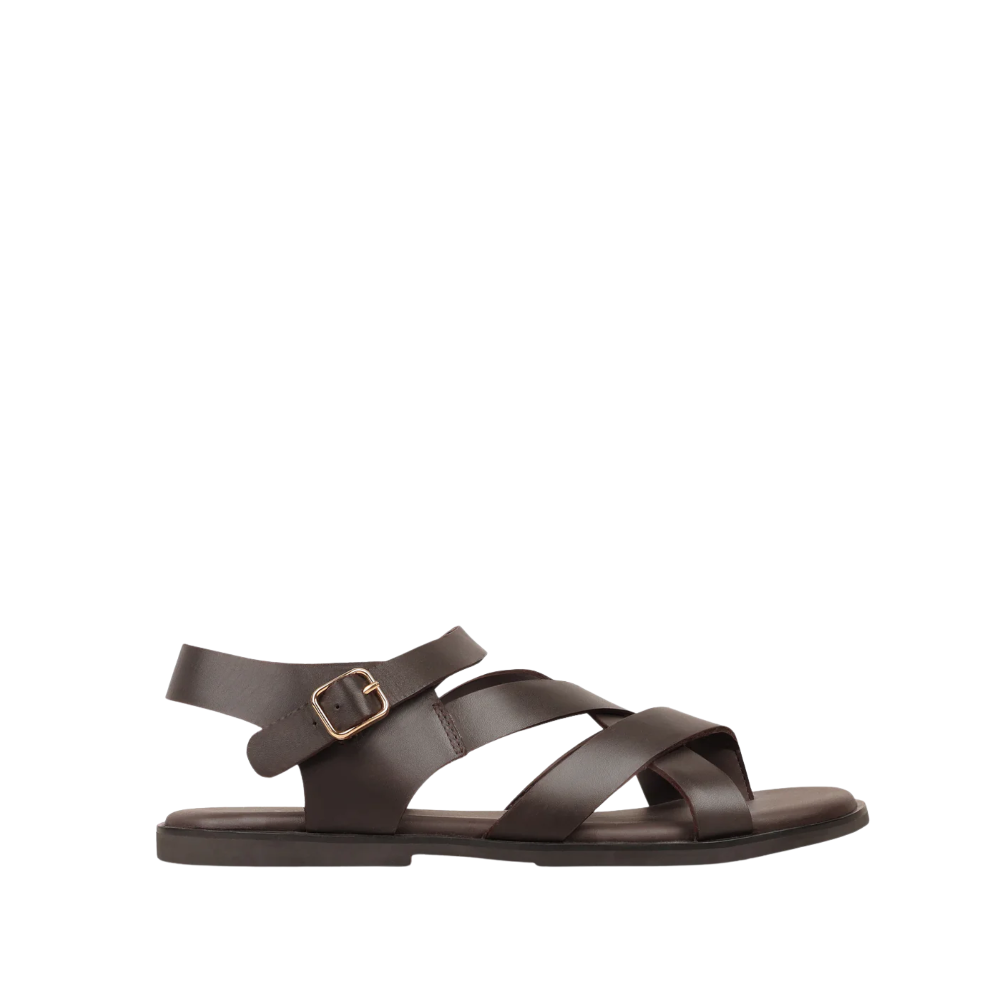 Elian - Men's Brown Calf Leather Sandal