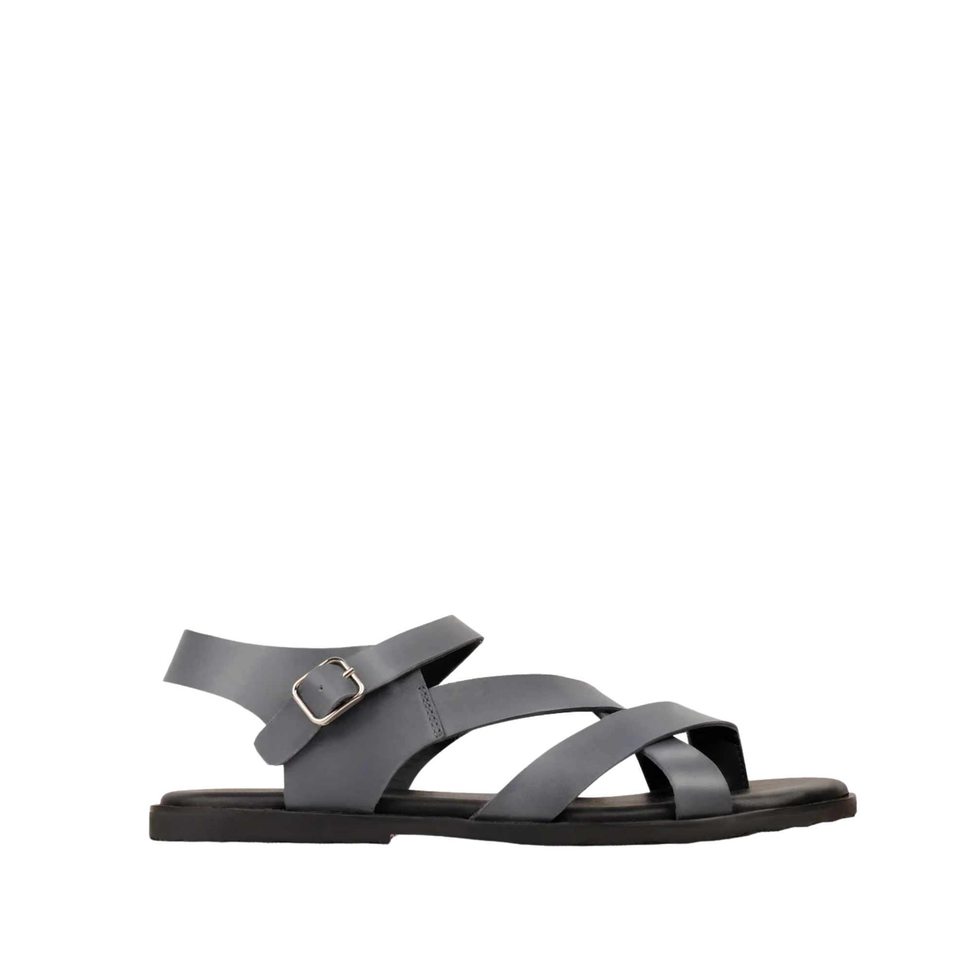 Elian - Men's Grey Calf Leather Sandal