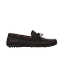 Solex - Men's Dark Brown Pebble Grain Leather Driver Shoe