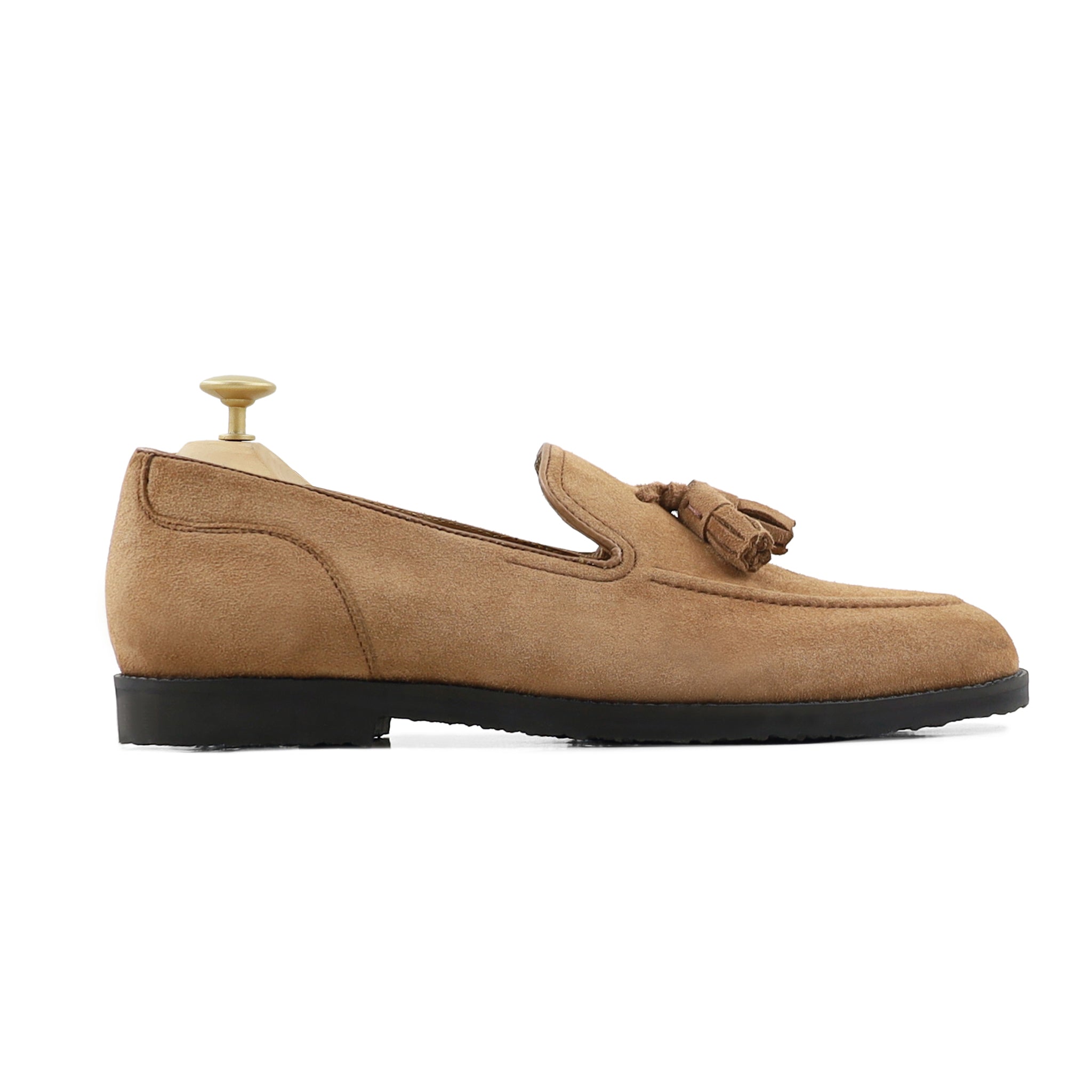 Palmer - Men's Camel Kid Suede Loafer Shoe