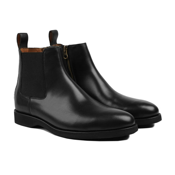 Rezina - Men's Black Calf Leather Chelsea Boot