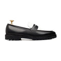 Ridge - Men's Black and White Calf Leather Loafer