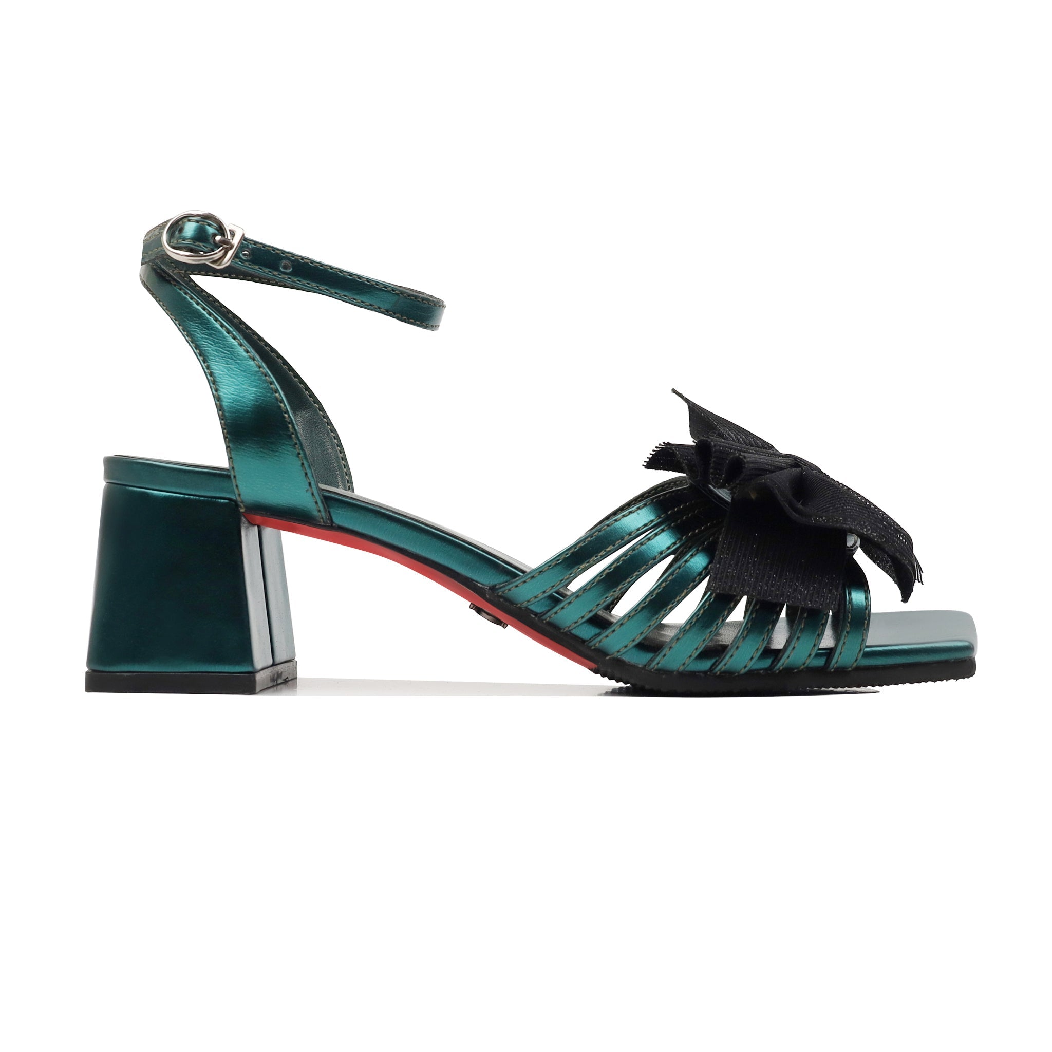 Elniva - Women's Teal Strapped Heel