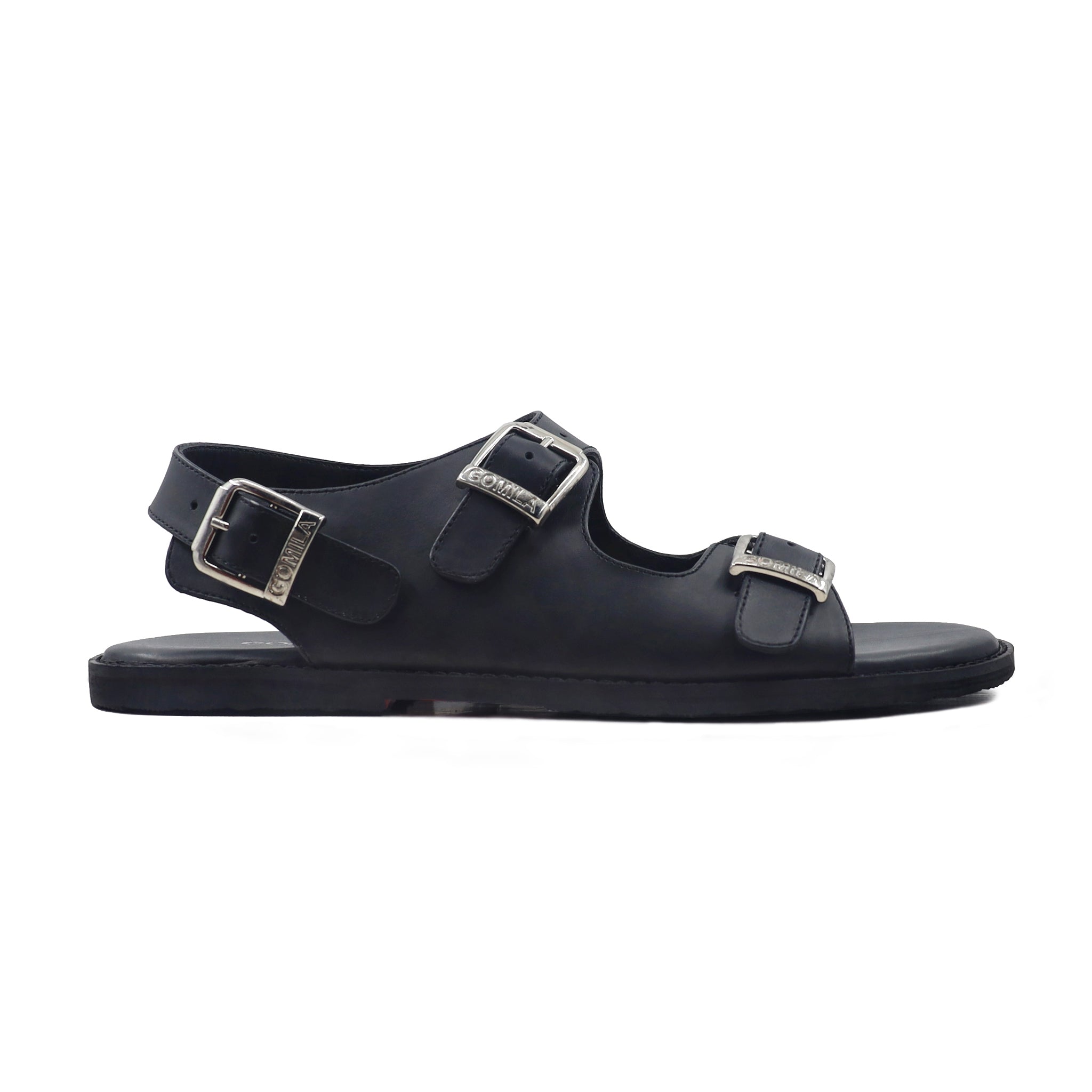 Keenan - Men's Black Calf Leather Sandal