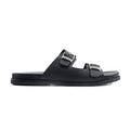 Marcos - Men's Black Calf Leather Slipper