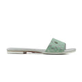 Abbie - Women's Green and Silver Slipper
