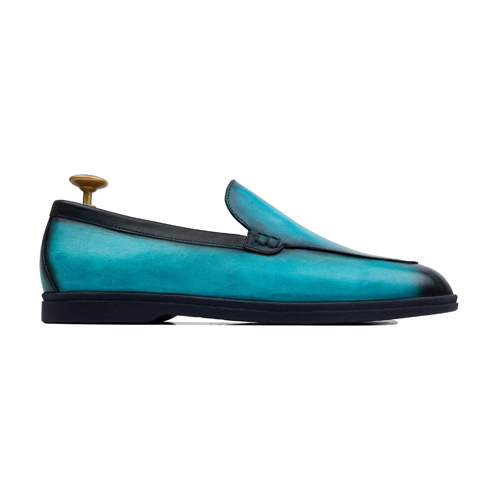 Vexo - Men's Turquoise Patina Calf Leather Loafer