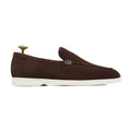 Julian - Men's Dark Brown Suede Loafer