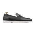 Laztro- Men's Black Calf Leather Loafer