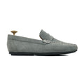 Brinya - Men's Charcoal Gray Suede Driver Shoe