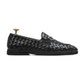 Braid - Men's Black Hand Woven Calf Leather Loafer