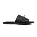 Slenza - Men's Black Calf Leather Slipper