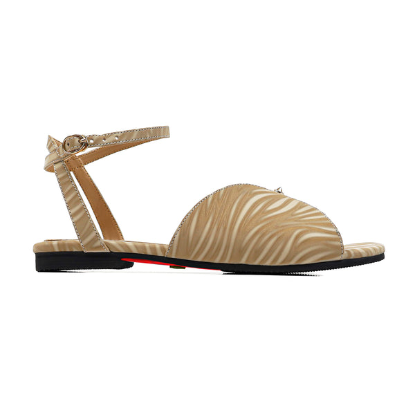 Novia - Women's Beige Strapped Sandal