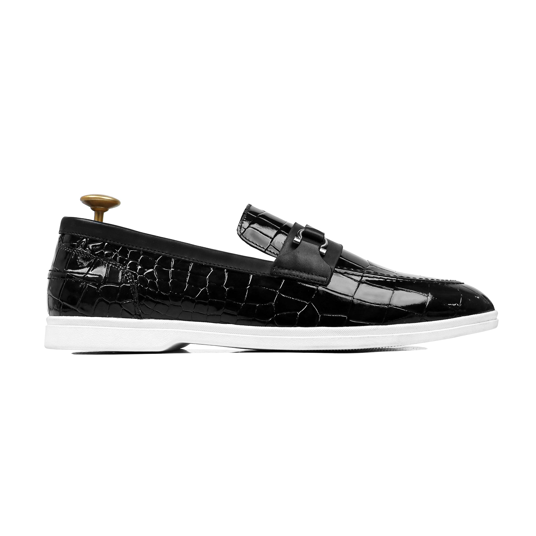 Odin - Men's Black Patent Leather Loafer