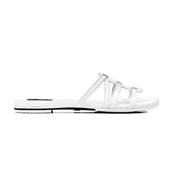 Elva - Women's White Slipper