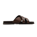 Vortex - Men's Brown Calf Leather Slipper