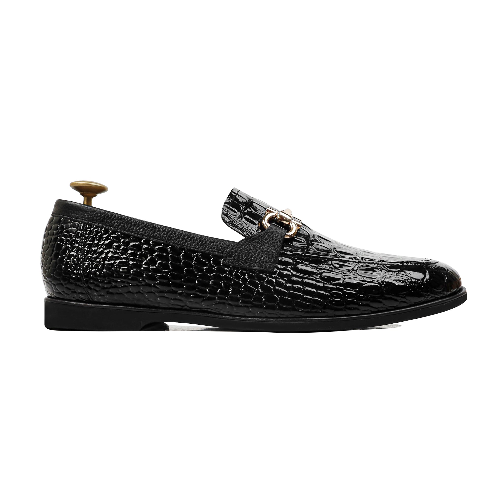 Arvo - Men's Black Patent Leather Loafer