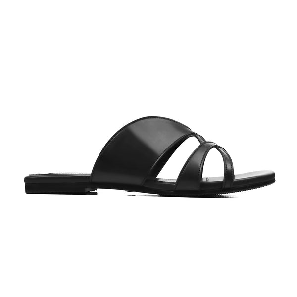 Lia - Women's Black Slipper