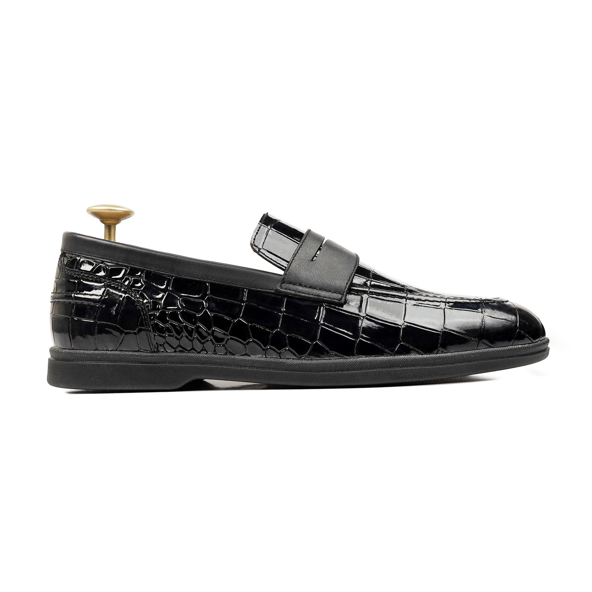 Rolvik - Men's Black Patent Leather Loafer