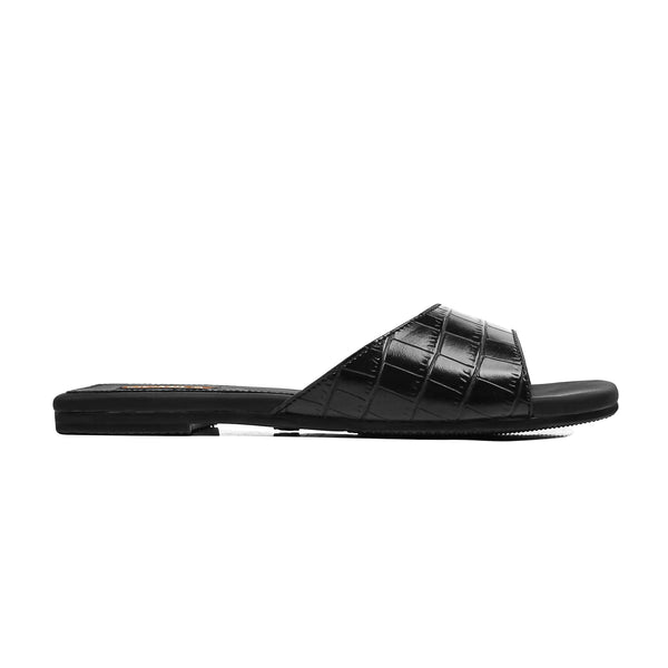 Tess - Women's Black Slipper