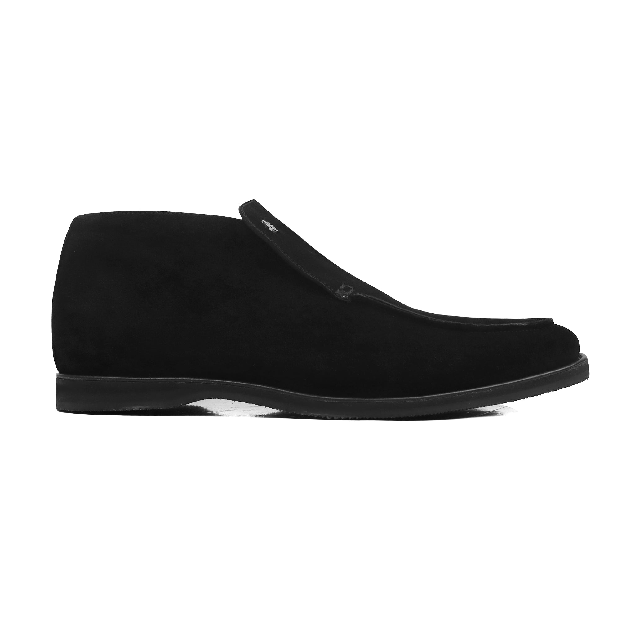 Neo - Men's Black Kid Suede Loafer