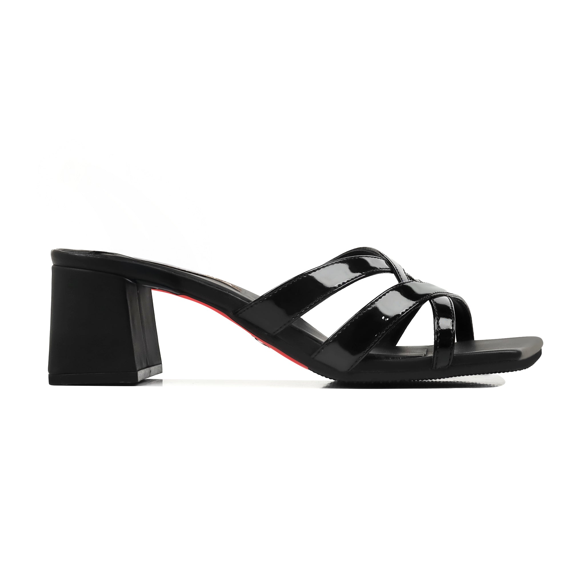 Fion - Women's Black Strapped Heel