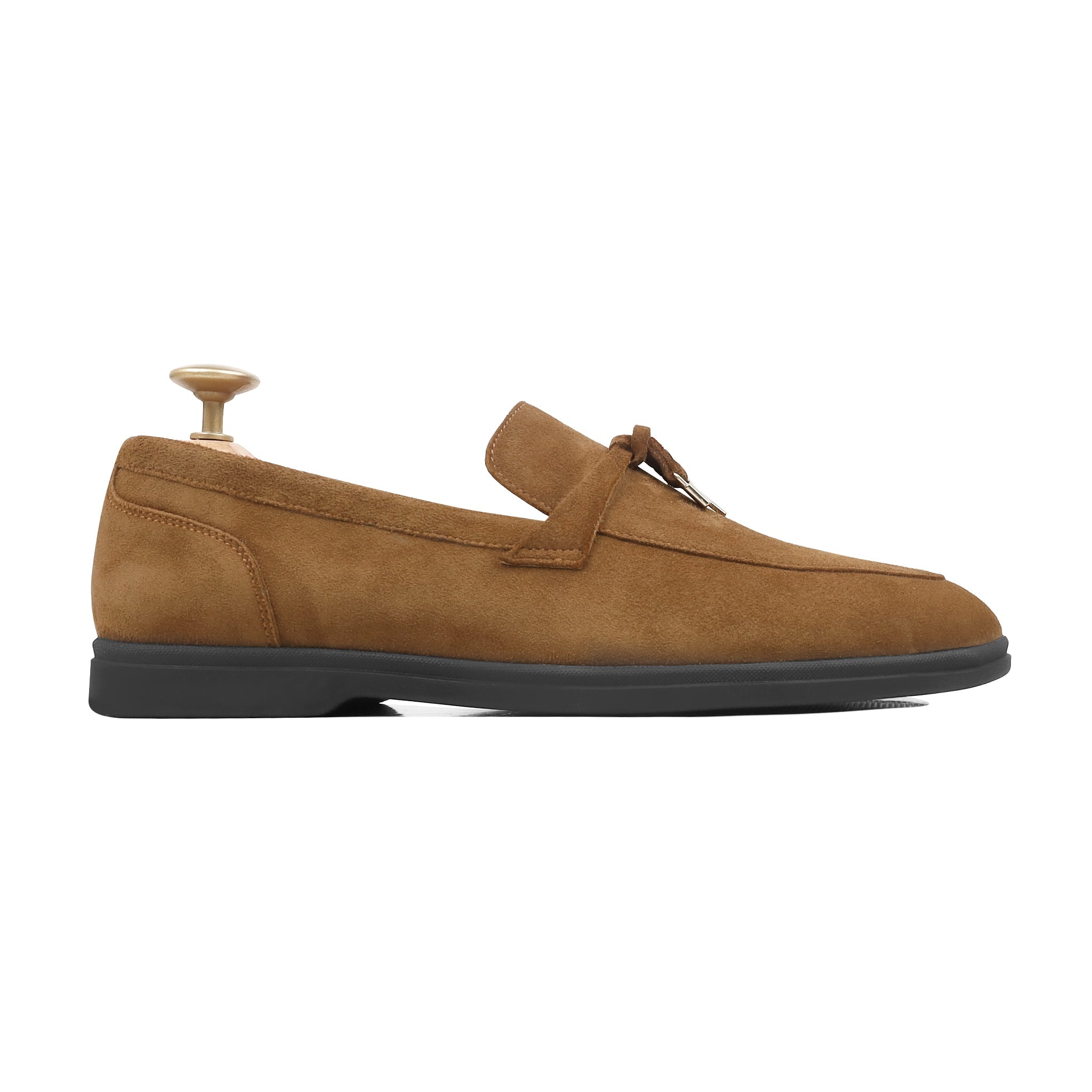 Aura - Men's Cognac Suede Loafer