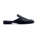 Dylan - Men's Black Pebble Grain Leather Slipper