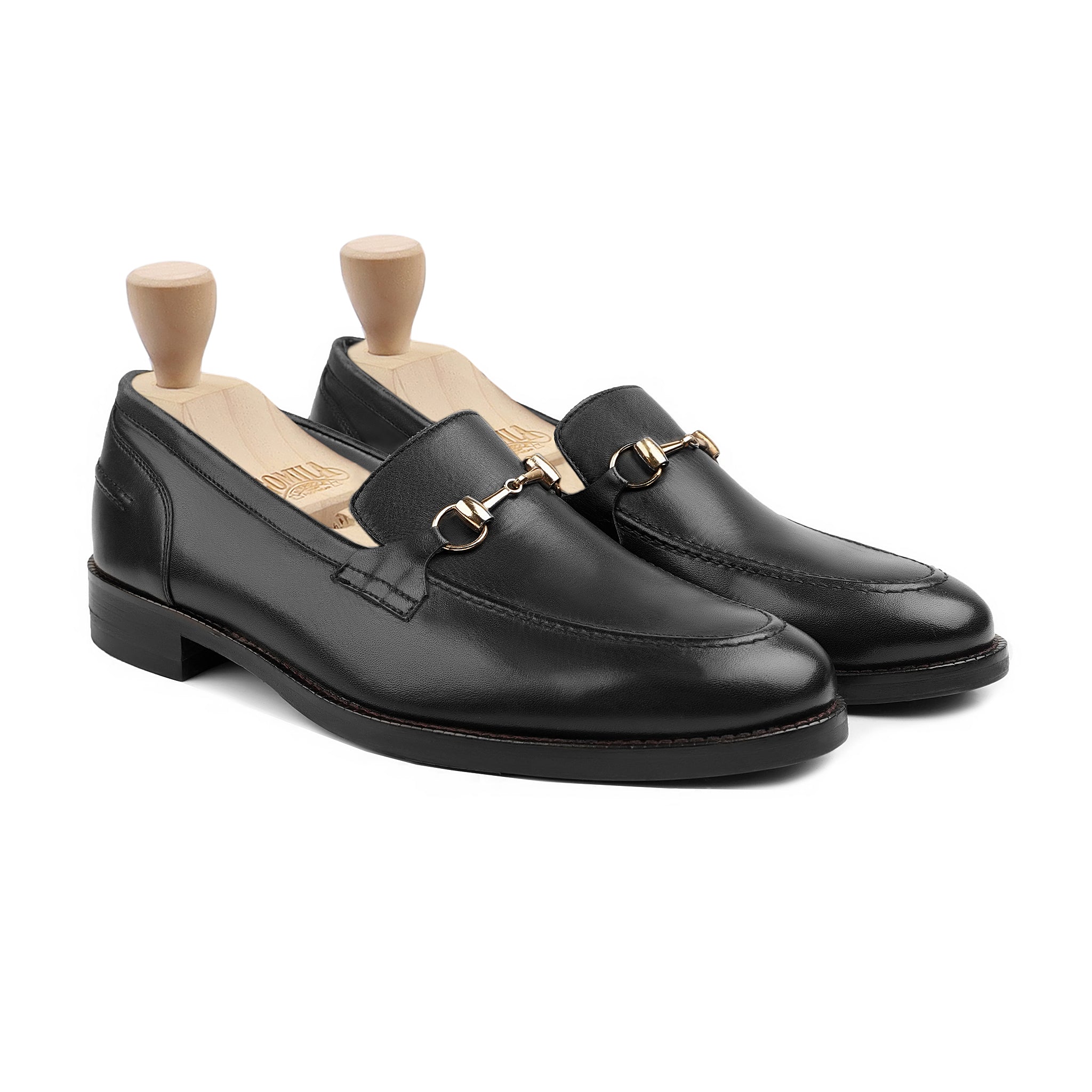 Salvani - Men's Black Calf Leather Loafer