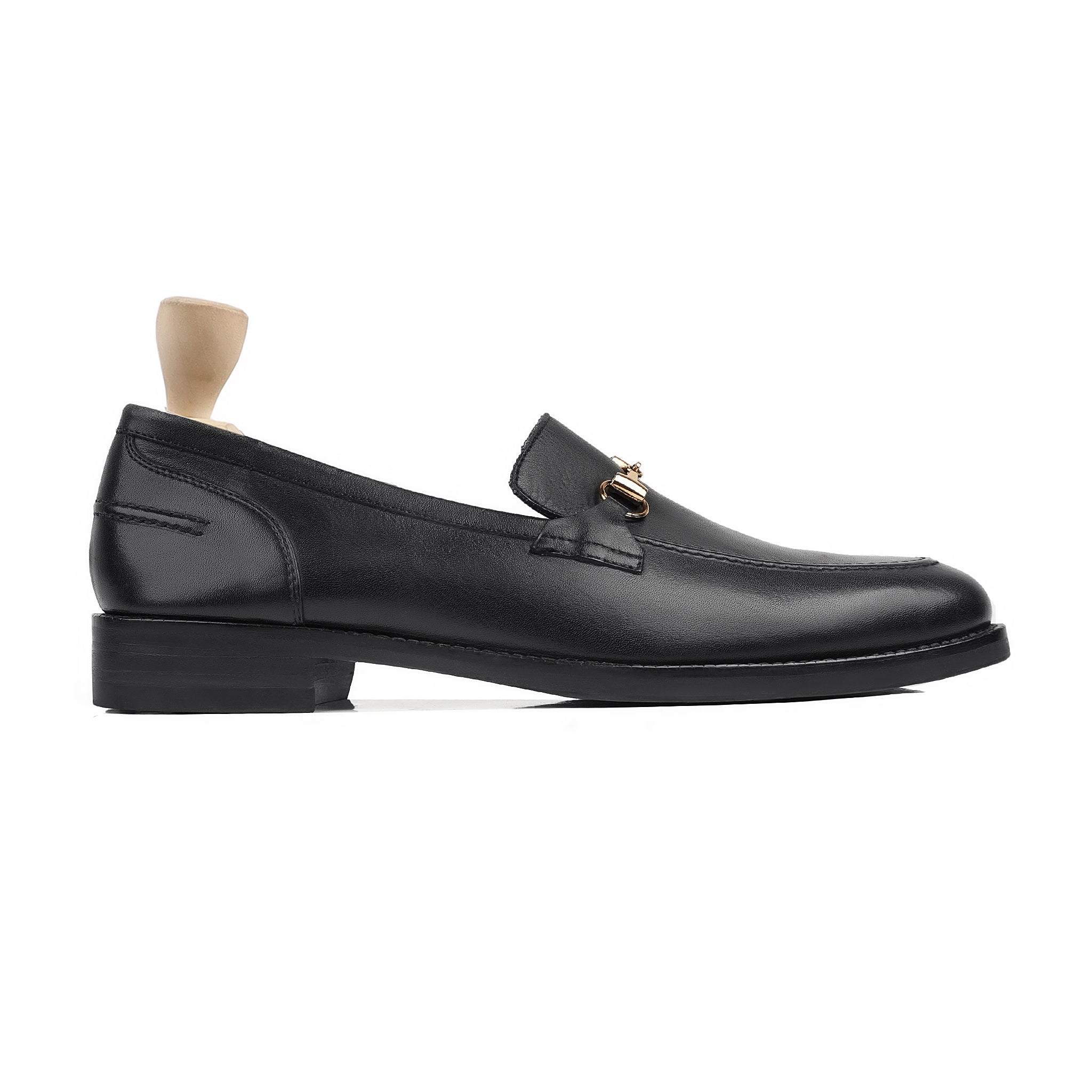 Salvani - Men's Black Calf Leather Loafer