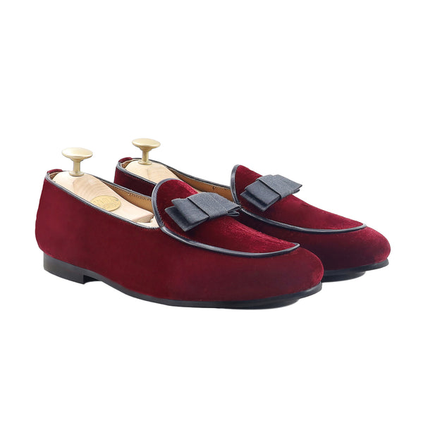 Sandro - Men's Oxblood Welvet Loafer