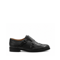 Savanna - Men's Black Calf Leather Double Monkstrap