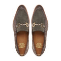 Sawara - Men's Beige Calf Leather And Kid Suede Loafer