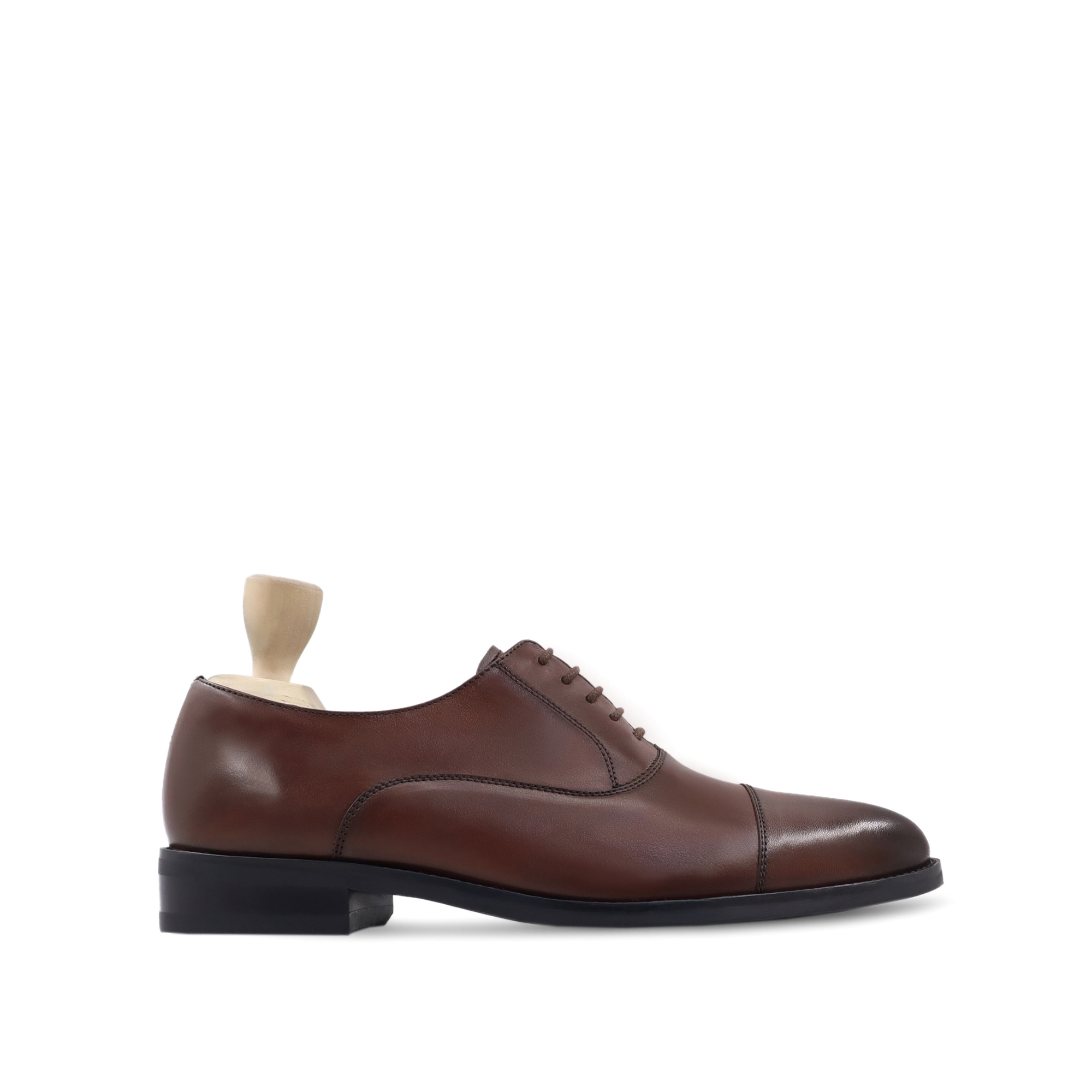 Scara - Men's Brown Calf Leather Oxford Shoe