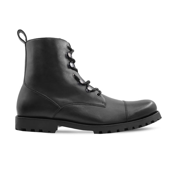 Scout - Men's Black Calf Leather Boot