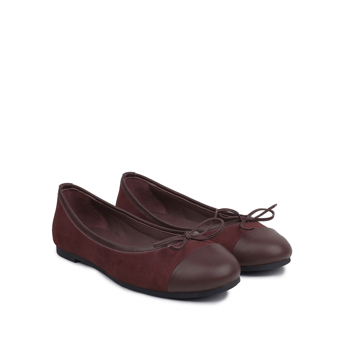 Serelina - Oxblood Suede & Calf Leather Pump