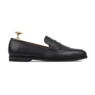 Smeaton - Men's Black Pebble Grain Leather Loafer