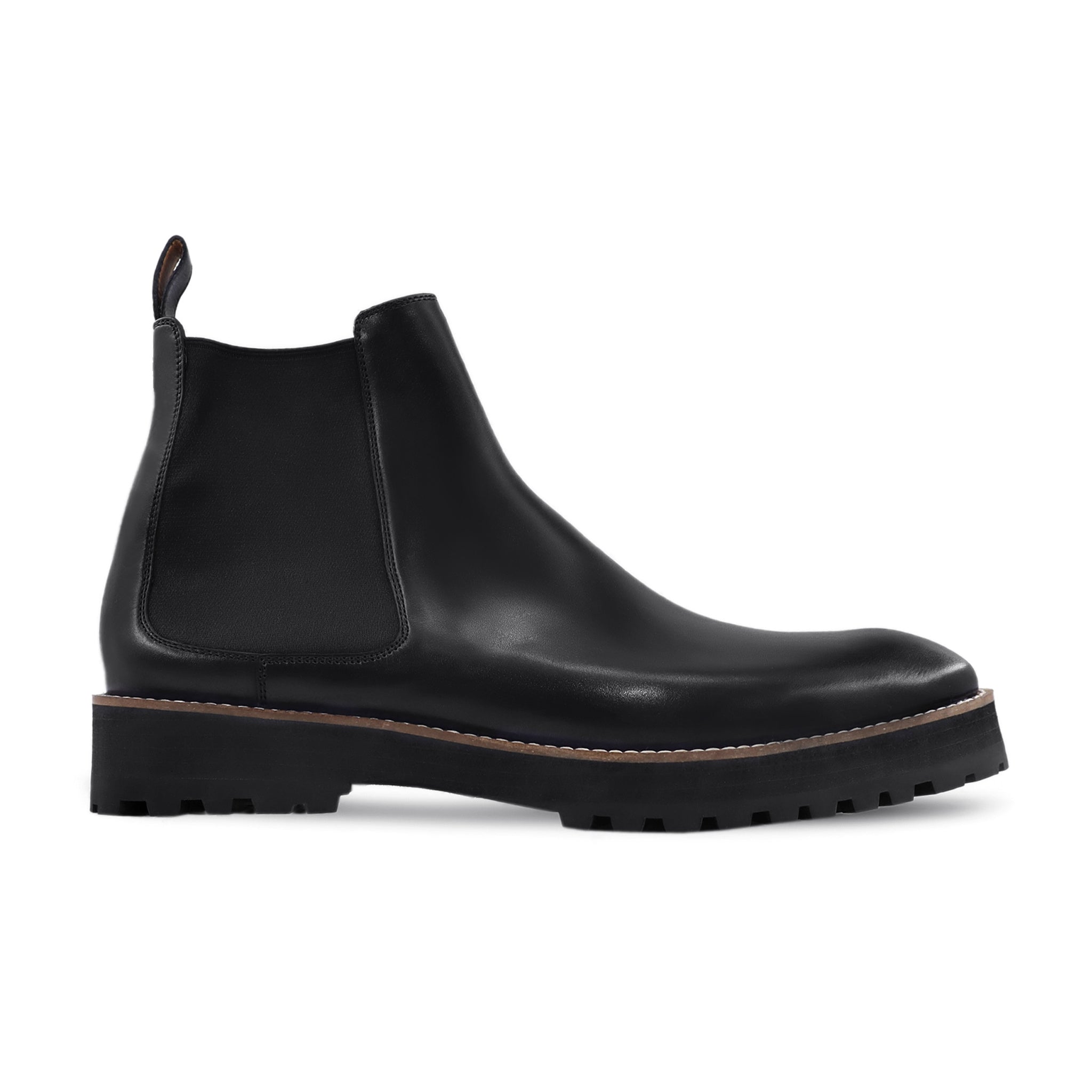 Suoshi - Men's Black Calf leather Chelsea Boot