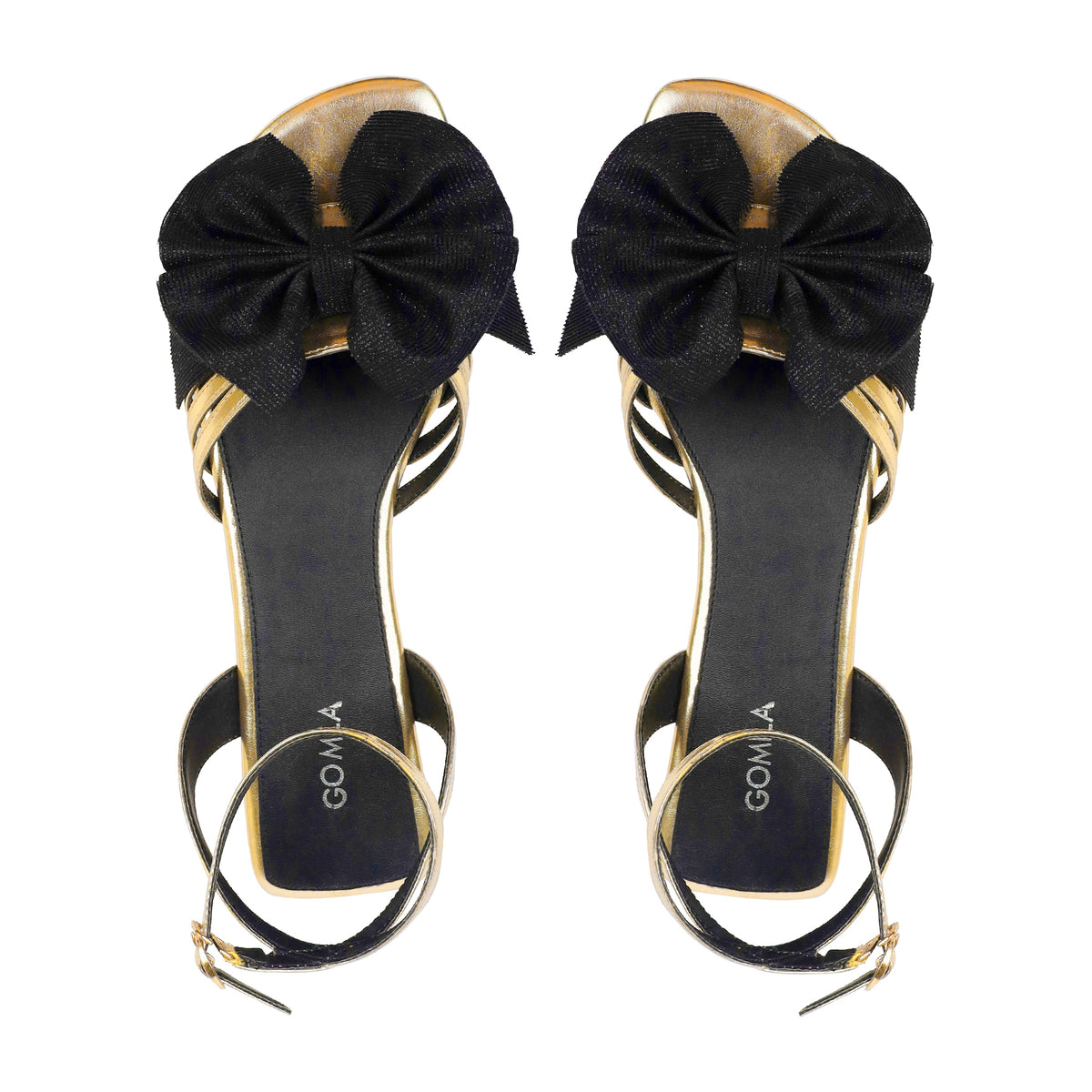 Barebliss - Women's Golden High Shine Sandal