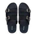 Marcos - Men's Black Calf Leather Slipper