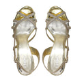 Lily - Women's Golden Strapped Heels
