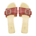 Gabriella - Women's Red and Golden Slipper