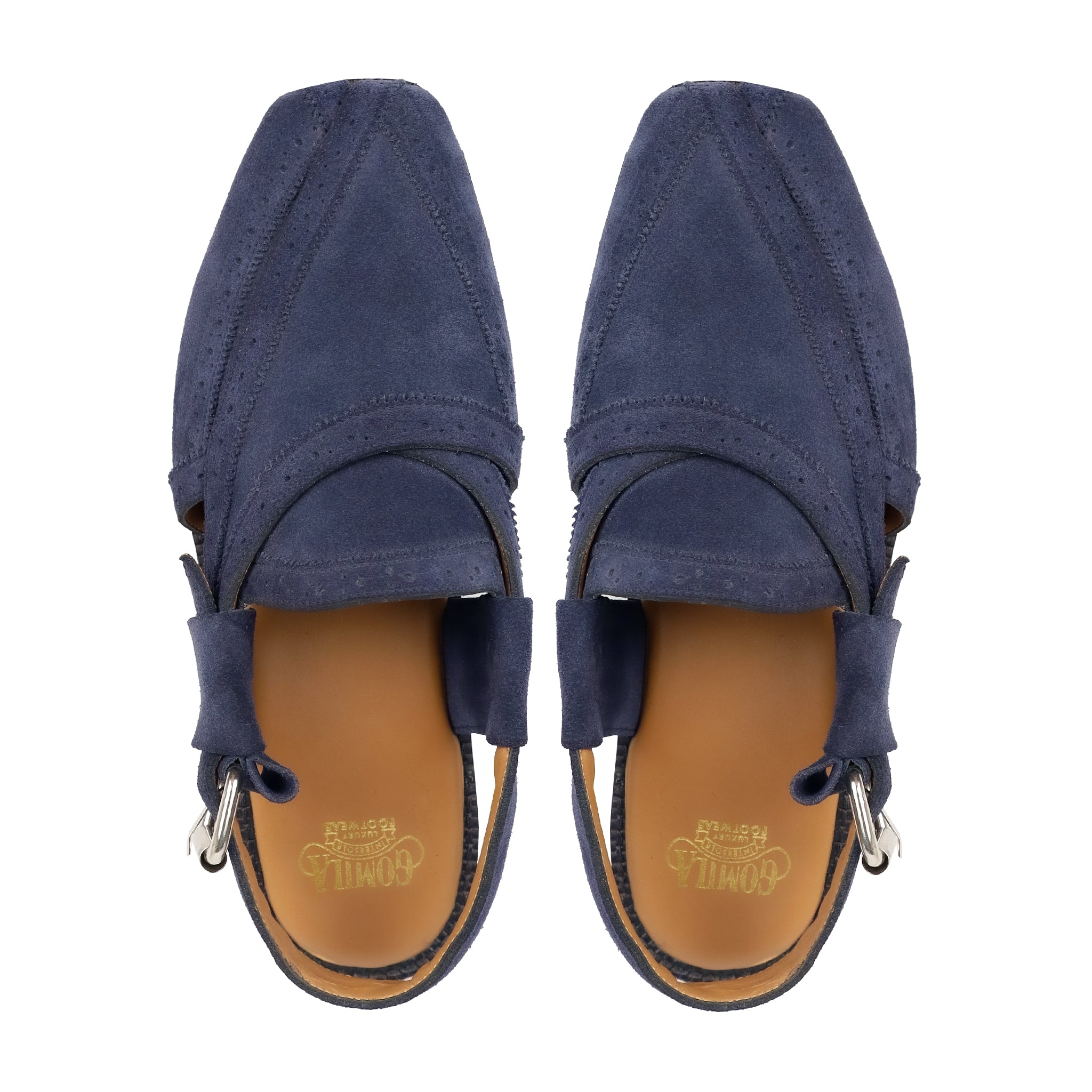 Nao - Men's Blue Suede Leather Sandal
