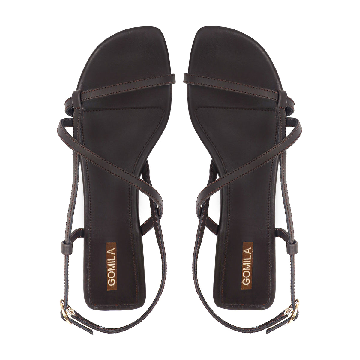 Evi - Women's Brown Strapped Sandal