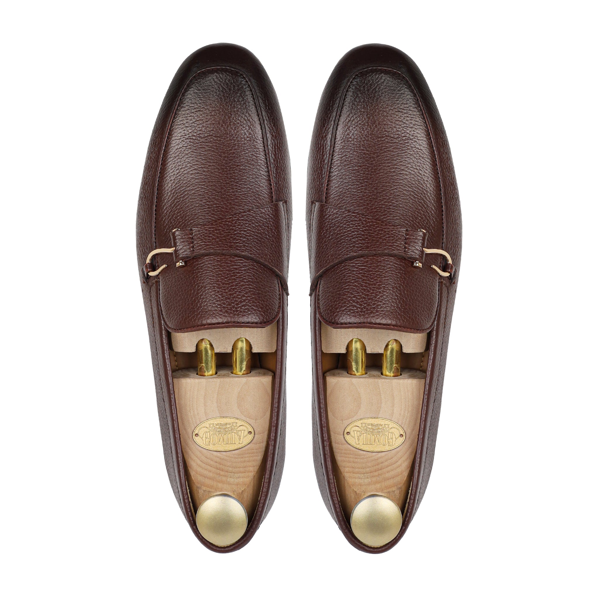 Oxen - Men's Burnished Oxblood Pebble Grain Leather Loafer