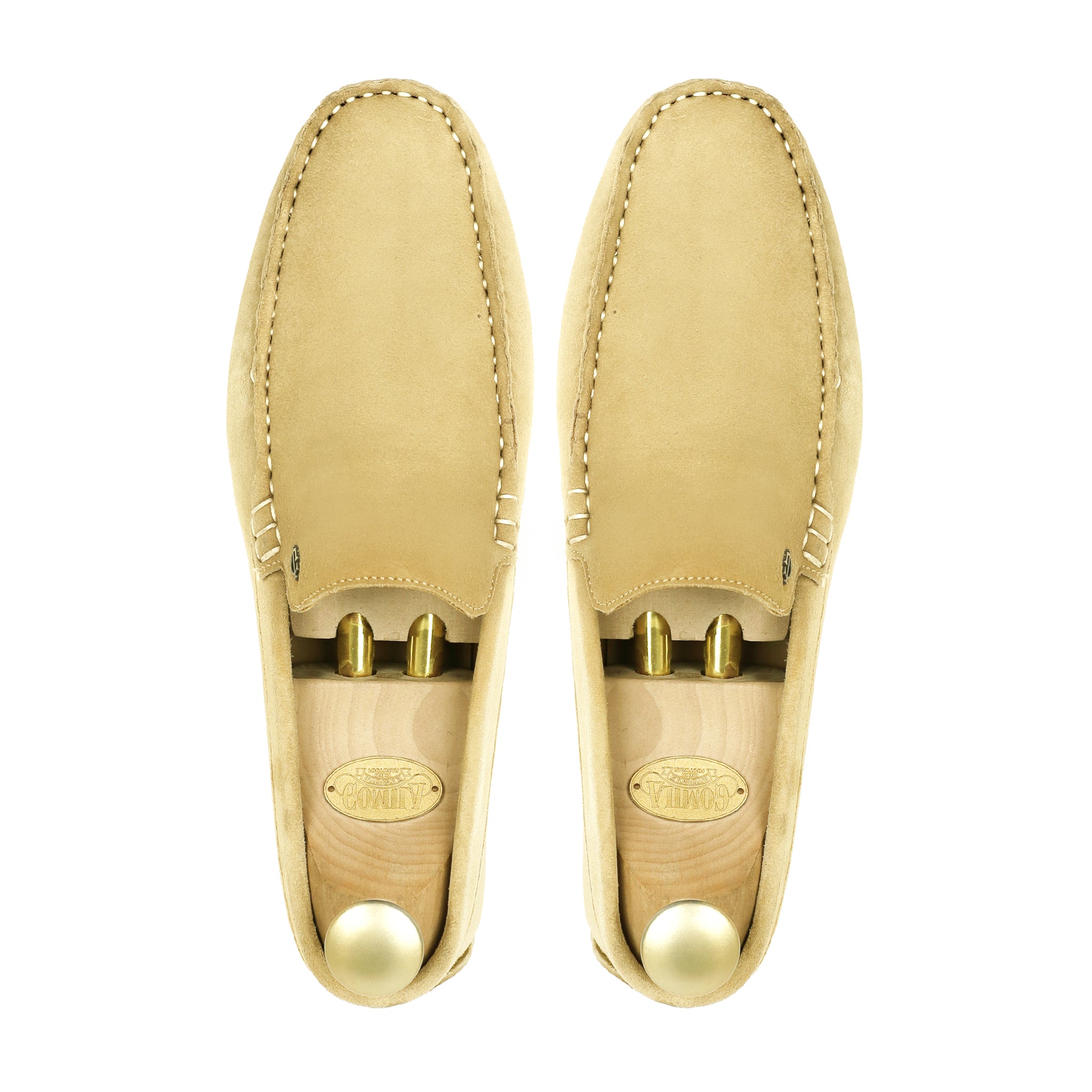 Etta - Men's Camel Split Suede Driver Shoe