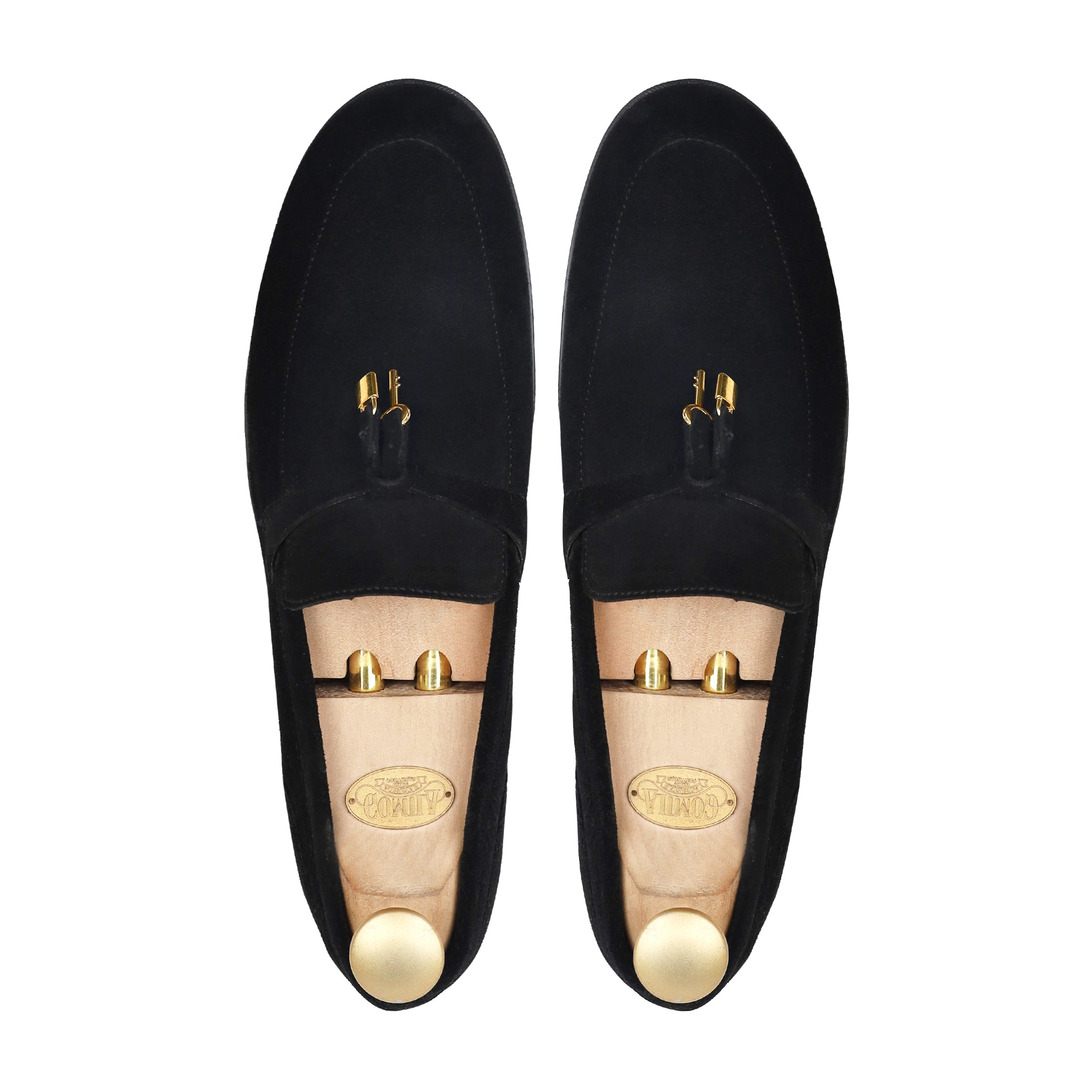 Aura - Men's Black Suede Loafer